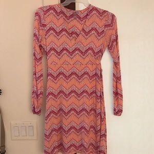 SOLD Dakini Print Wrap Dress